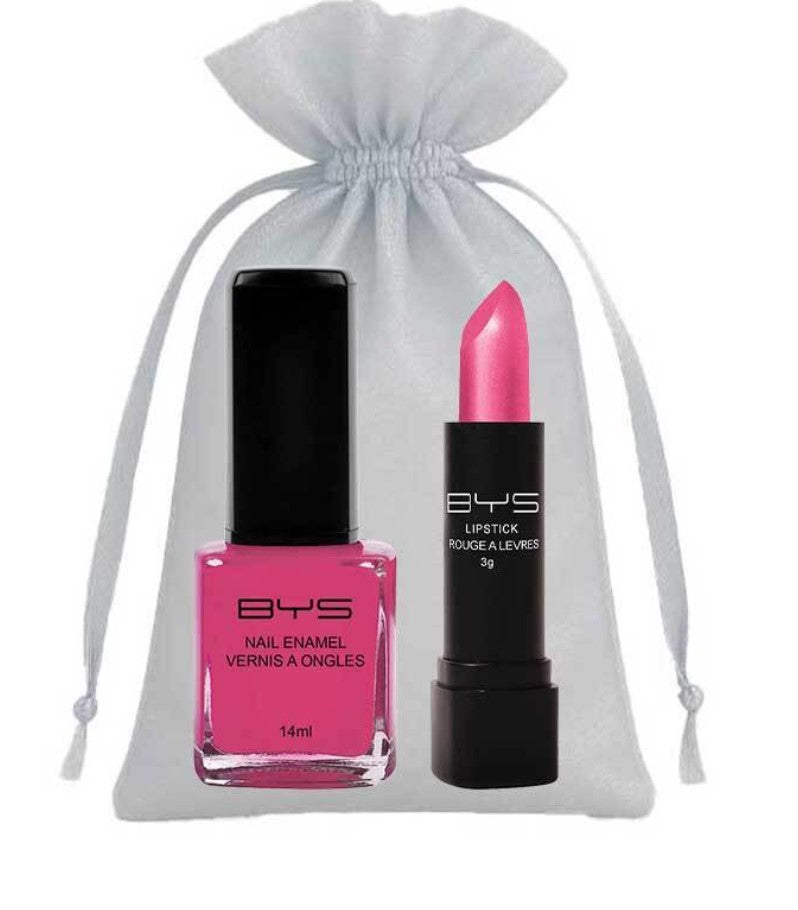 BYS  Lip & Nail Candy Pink -setti