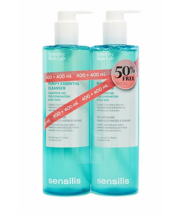 Sensilis Purify Essential Kasvojen puhdistusgeeli (2 x 400 ml)