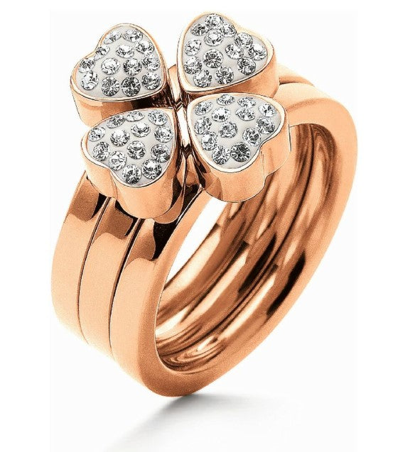 Naisten sormus Folli Follie Clover Diamond (16)