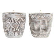 Kynttilä DKD Home Decor Puu Vaha (2 osaa)